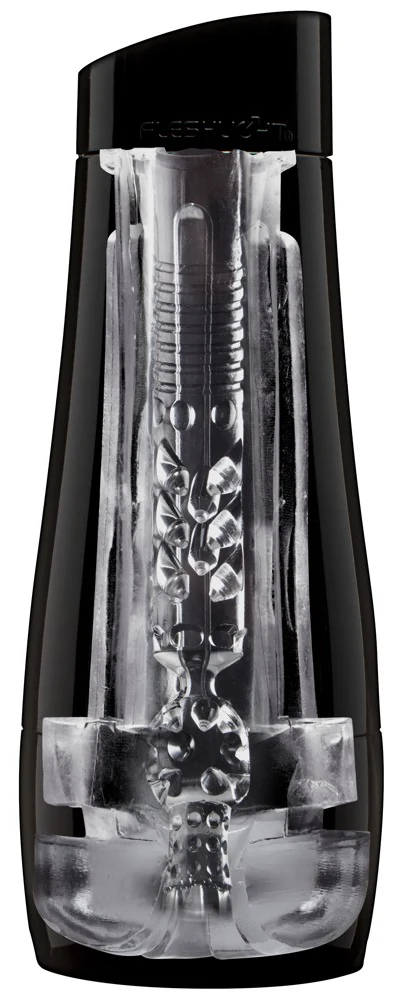 Transparante masturbator met structuur