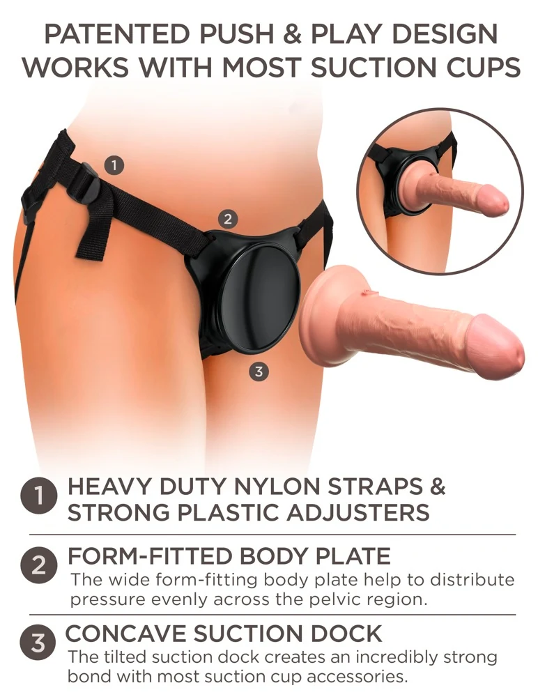King Cock Elite Beginner's Silicone Body Dock Kit strap-on
