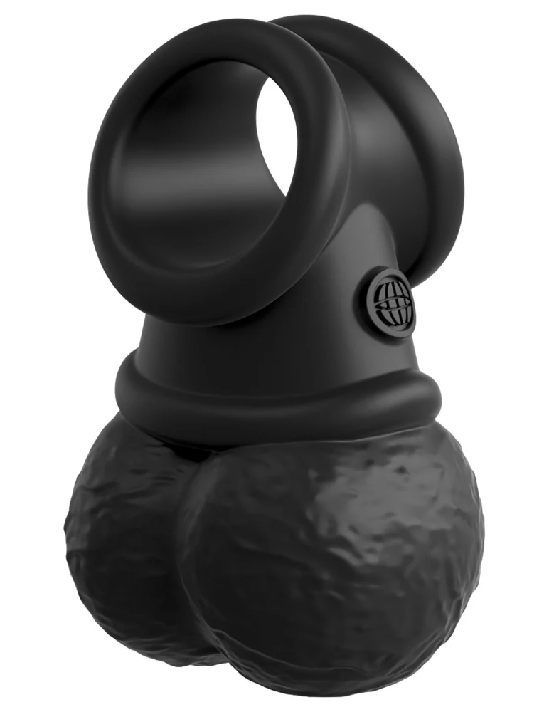 King Cock Elite Crown Jewels Vibrating Swinging Balls penisring