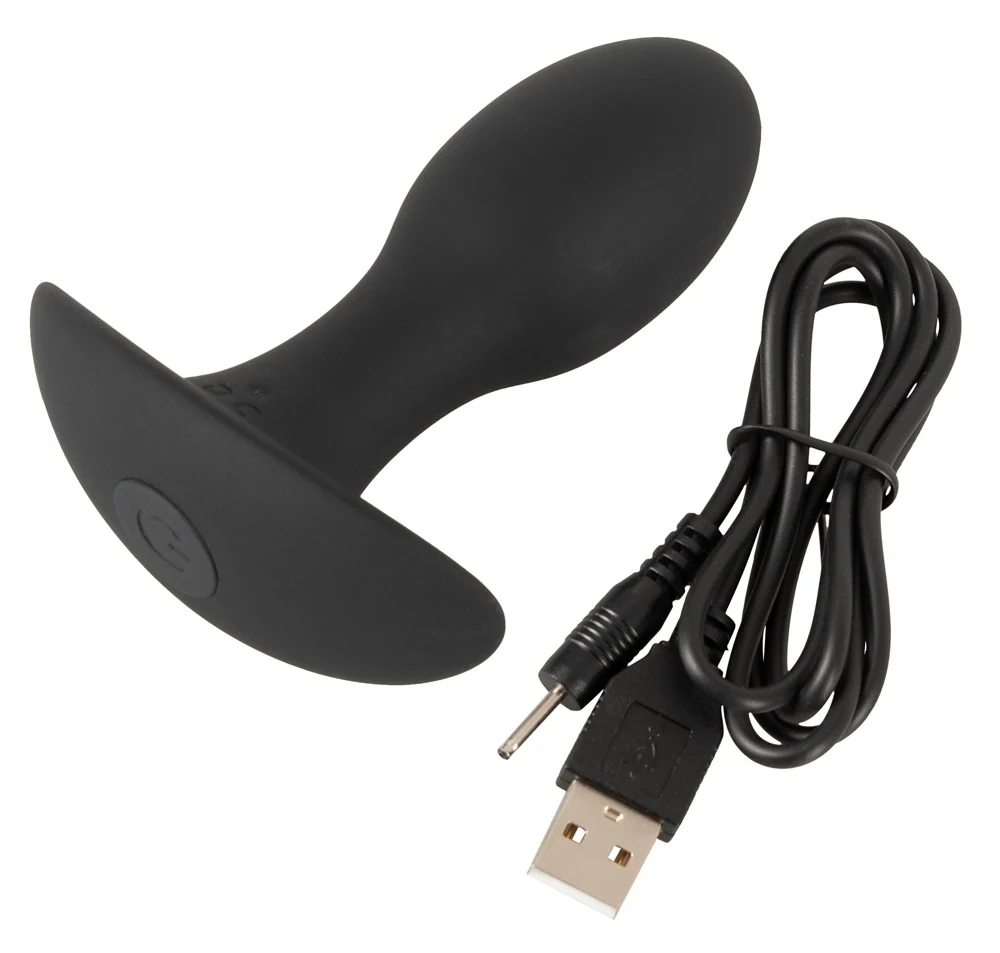 ANOS Butt Plug with Vibration 8,9 cm anal toy