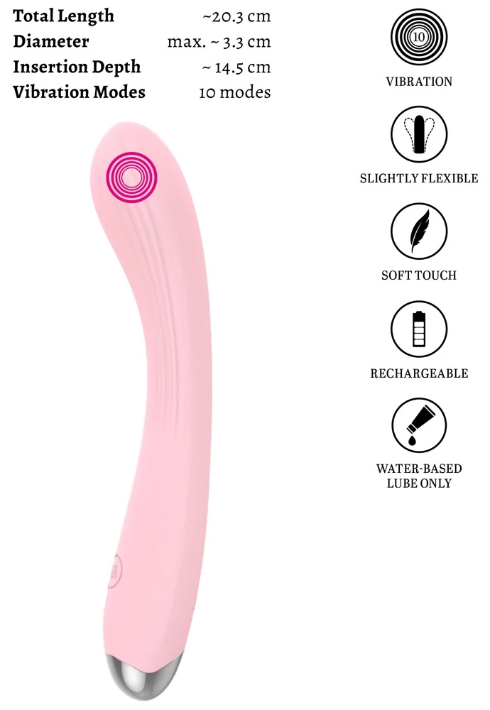 beau coeur KIREYA Curved Vibrator 20,3 cm