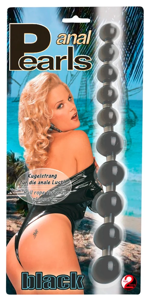 You2Toys Anal Pearls Zwart 27,5 cm