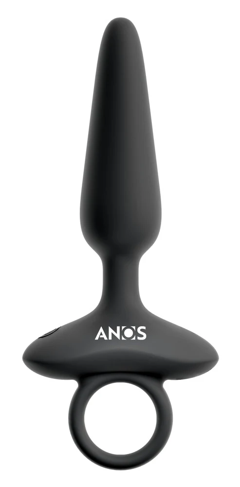 ANOS Flexible Butt Plug with Vibrations 15 cm anal toy
