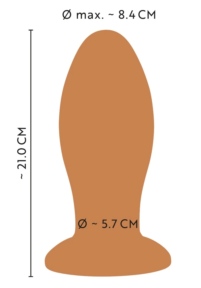 ANOS Giant Butt Plug met Zuignap XXL