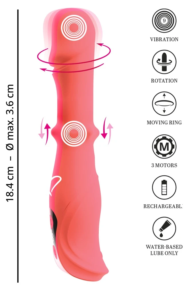 beau coeur ORYVIA Slide Ring Vibrator 18,4 cm