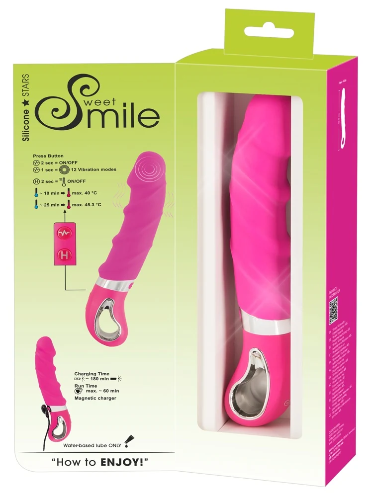 Sweet Smile Warming Soft Vibrator 22,8 cm