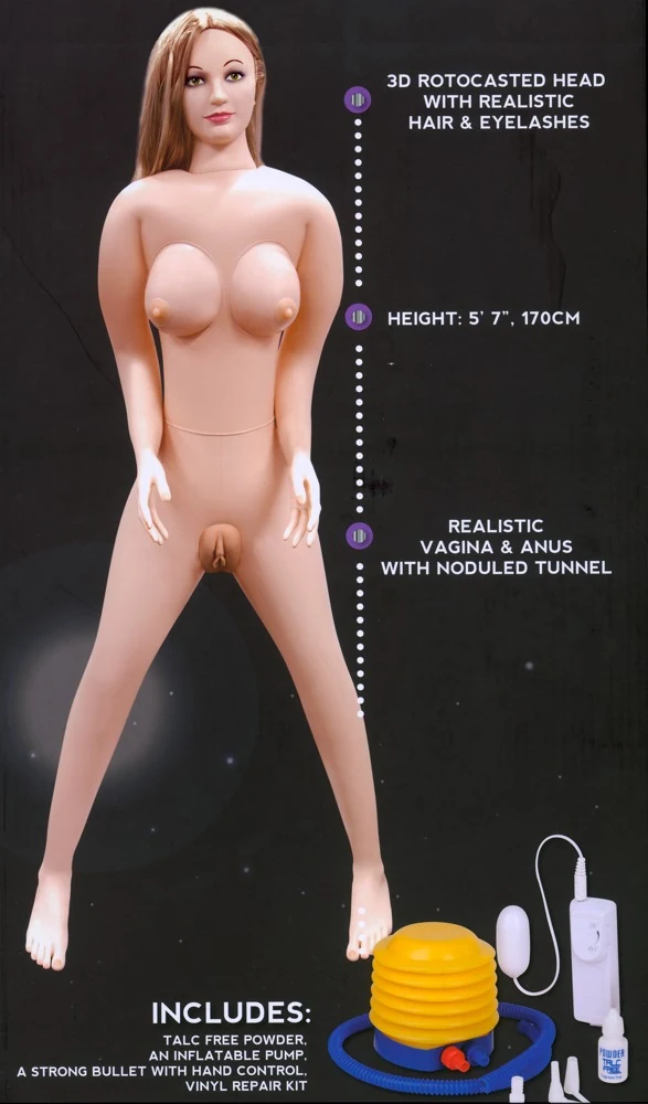 Liefdespop Camilla met vibrobullet 170 cm
