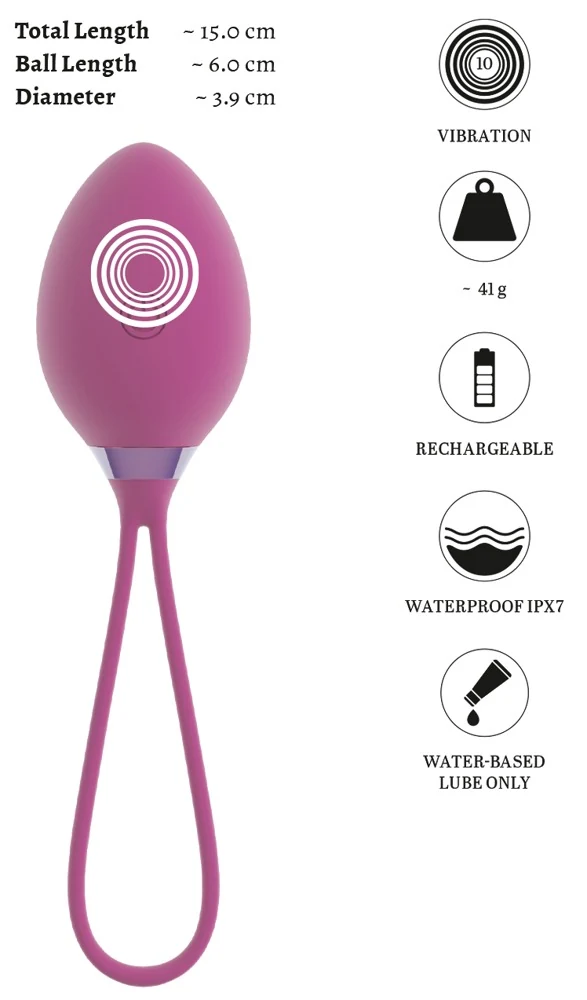 beau coeur ROVANA RC Love Ball 15 cm vibrator