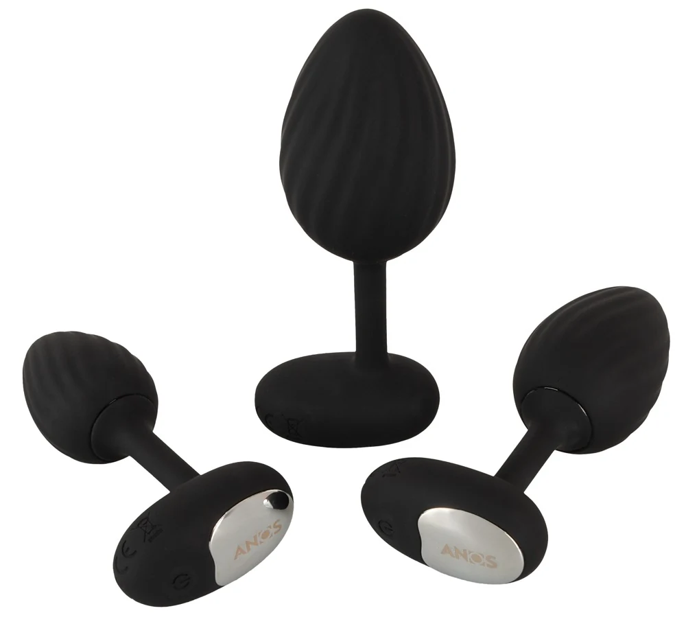 ANOS RC Butt Plug Set with Vibration anal toy