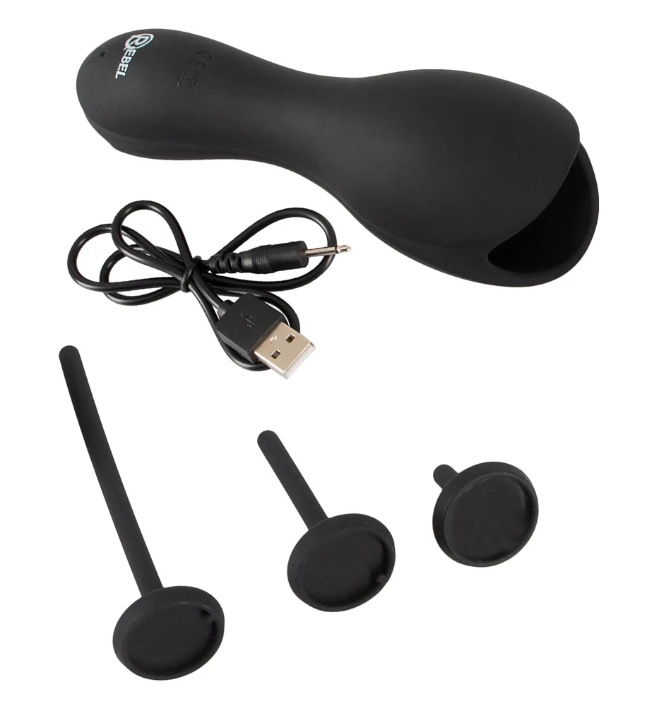 Rebel Glans Masturbator with 3 Dilators