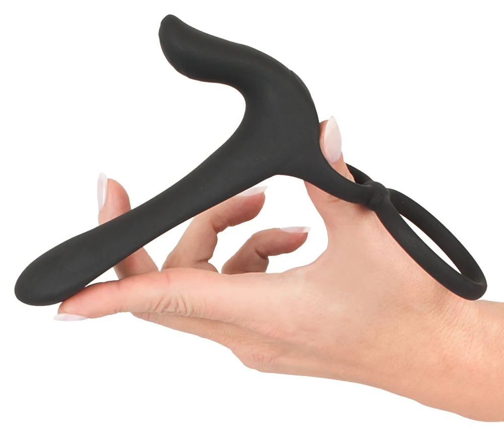 Black Velvets Couple's Vibrator penisring