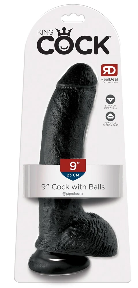 Realistische dildo met zuigvoet 22,9 cm
