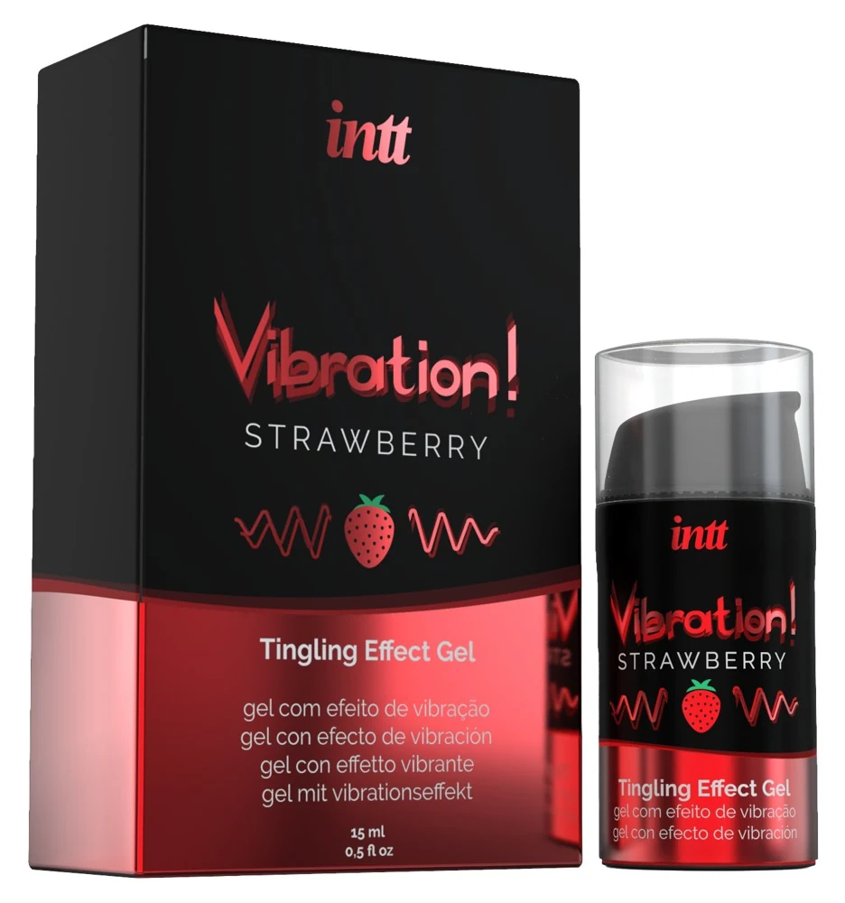 intt Vibration! Strawberry stimulierende gele sprays