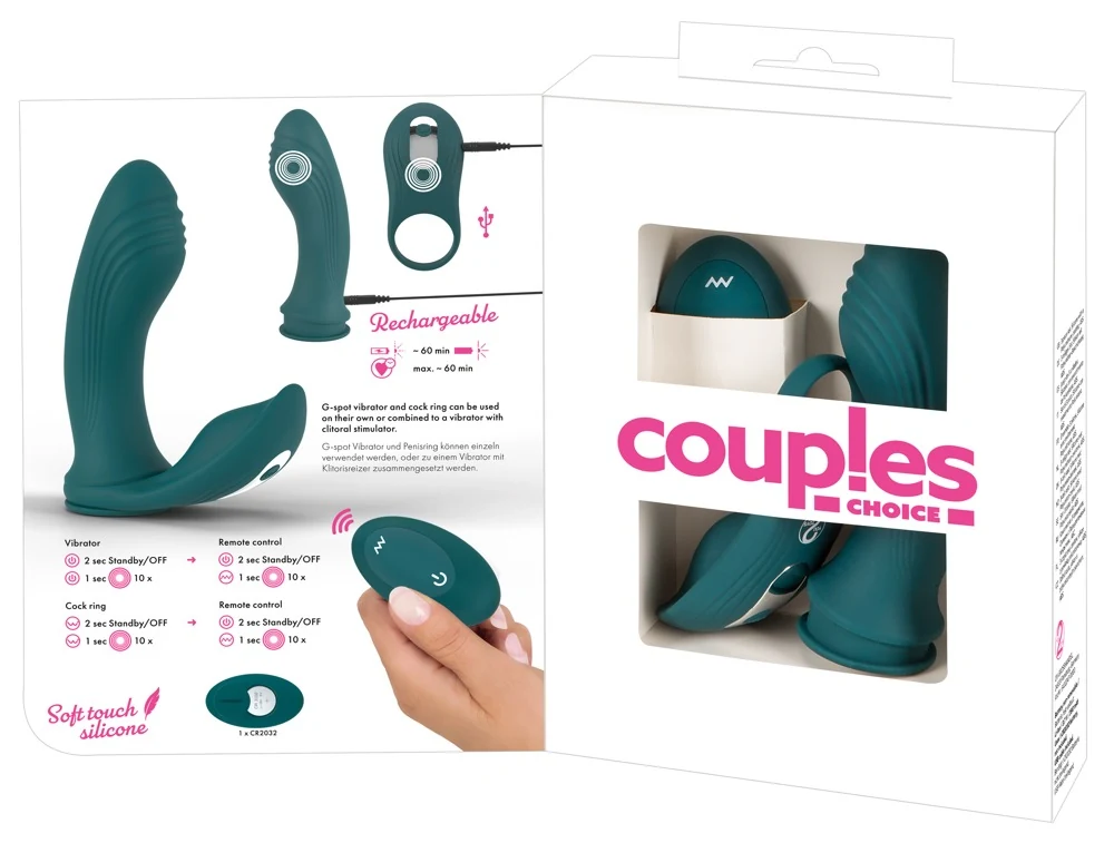 Couples Choice RC 3 in 1 Vibrator 12,7 cm