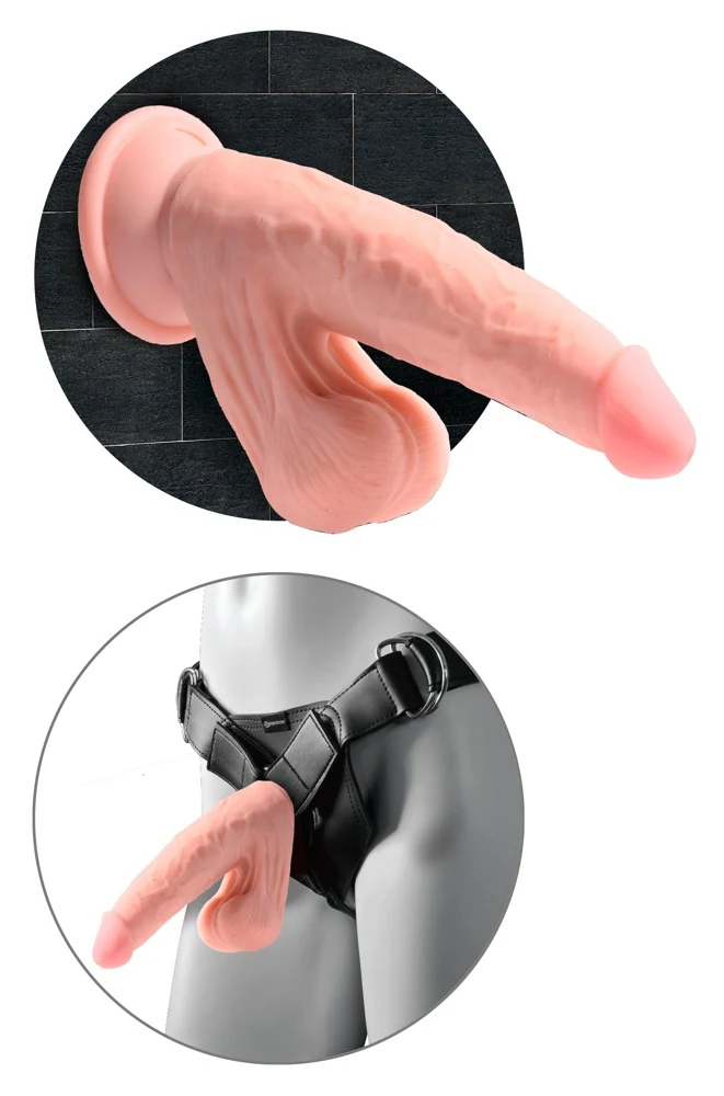 King Cock Plus Triple Density with Swinging Balls 24,5 cm dildo