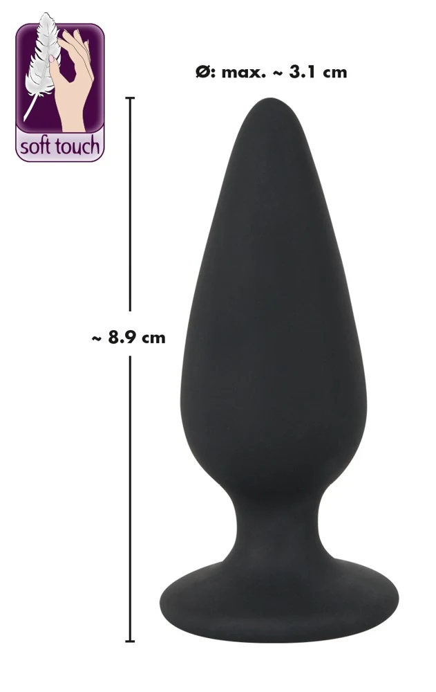 Black Velvets Heavy plug 8,9 cm anal toy