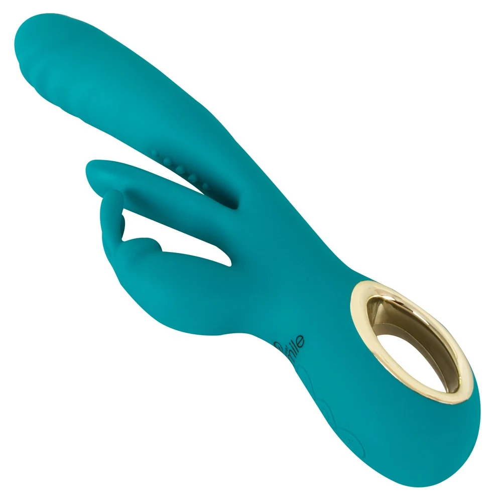 Sweet Smile Rabbit Vibrator with Thrust Function and G-Spot Stimulation 25 cm