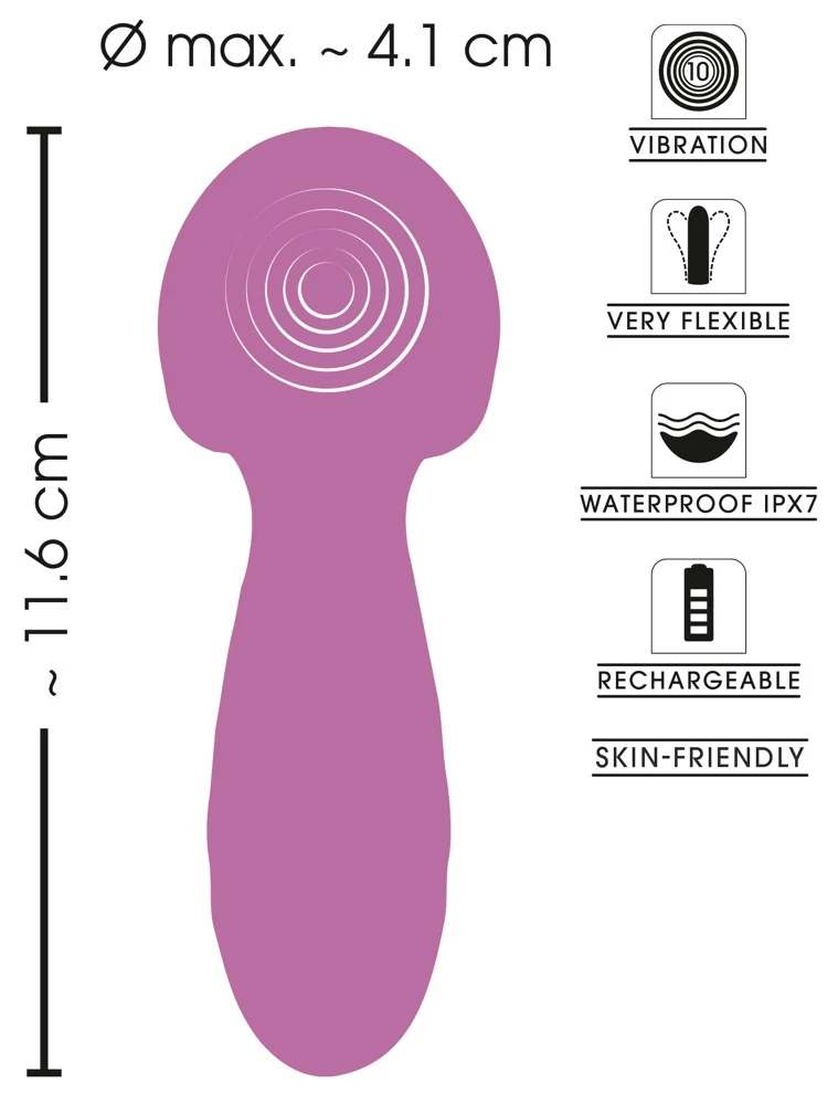 Sweet Smile Flexible Mini Wand 11,6 cm vibrator