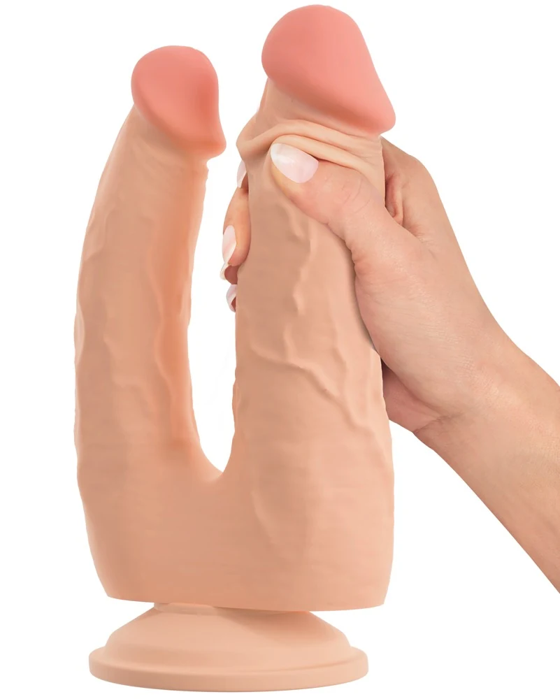 Nature Skin Bendable Double Penetrator 20 cm dildo