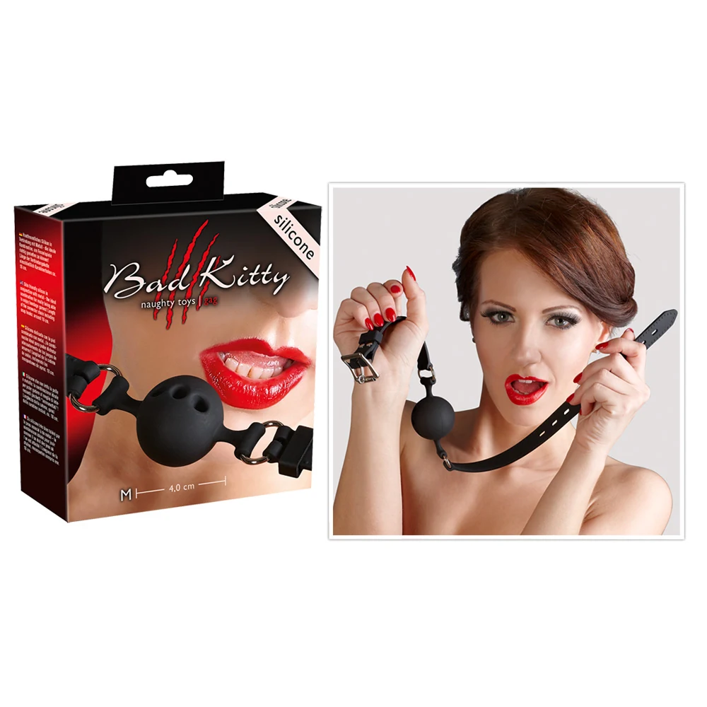 Bad Kitty Silikon-Knebel medium masken knebel