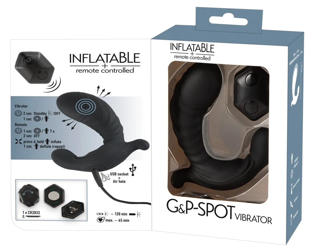 Inflatable RC G-&P-Spot Vibrator 12 cm