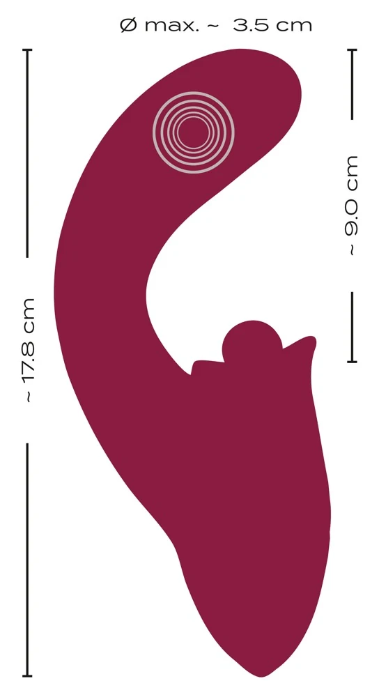 JAVIDA 3 Function Vibrator 17,8 cm