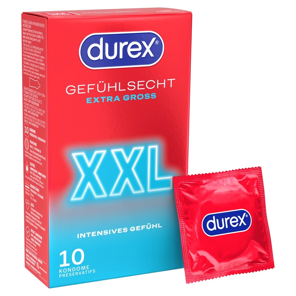 Durex Sensual Extra Large XXL condooms 10 stuks