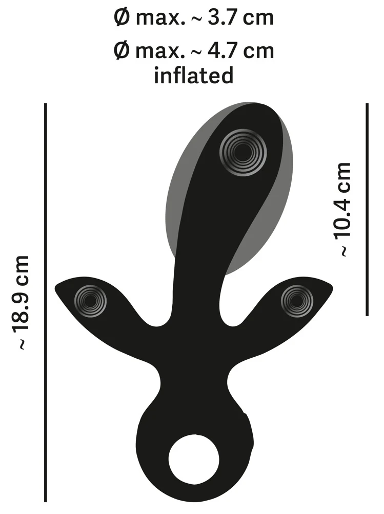 Eternal Inflatable Triple Vibrator 18,9 cm