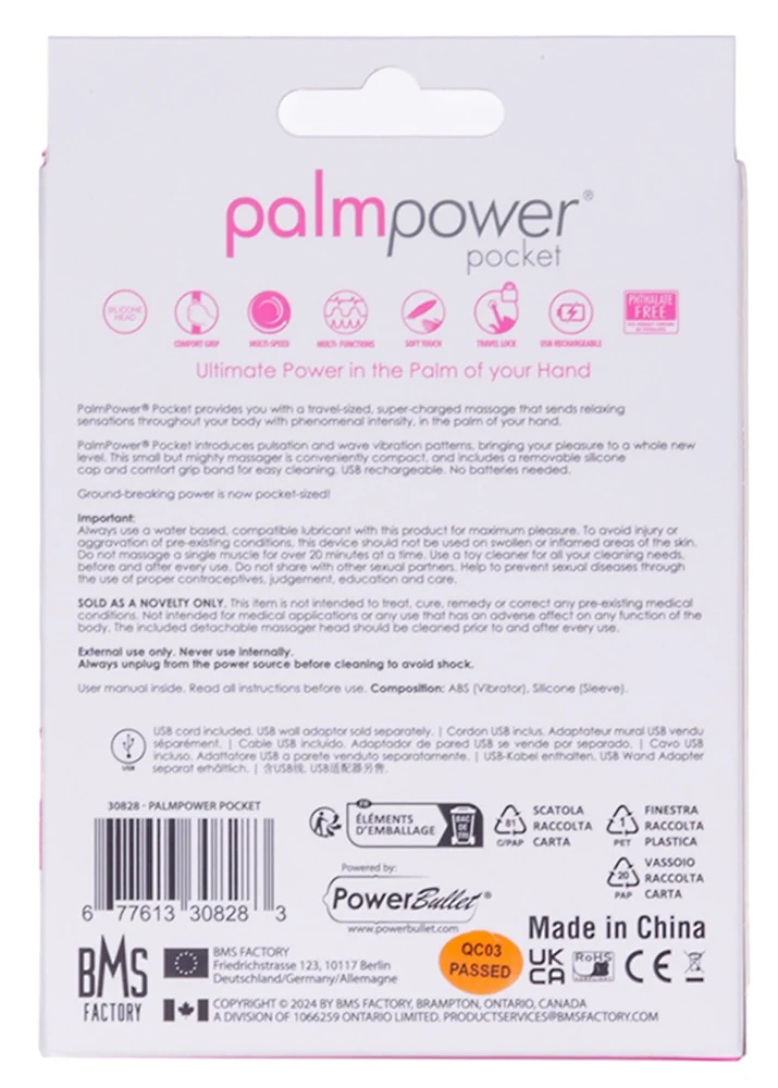 palmpower Pocket 9 cm vibrator