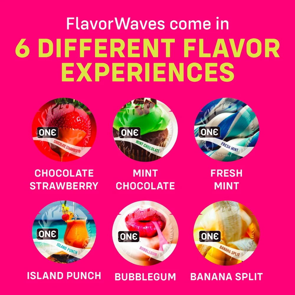 ONE Flavor Waves condooms 12 stuks