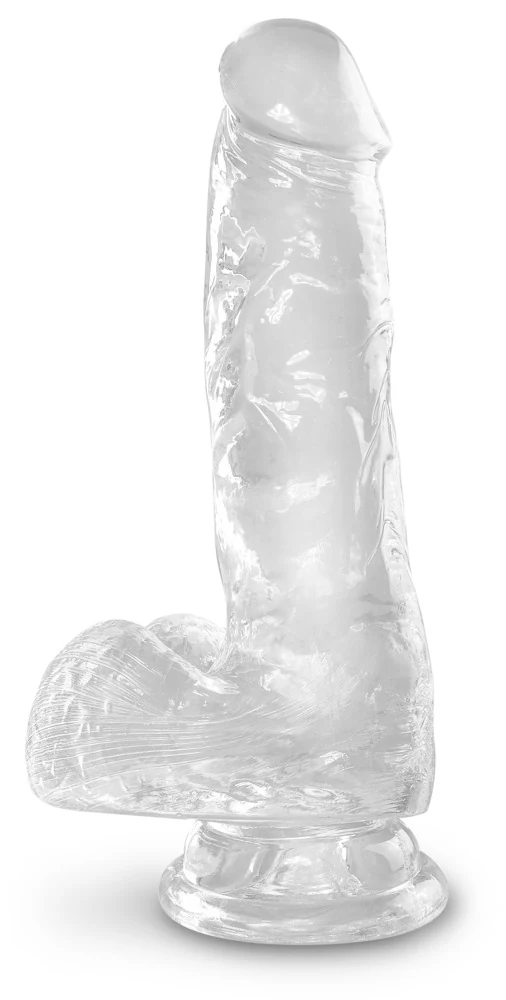 King Cock Clear with Balls 6" dildo