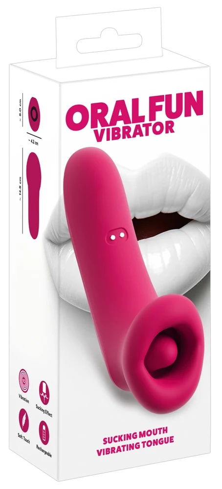 You2Toys Oral Fun Vibrator Sucking Mouth Vibrating Tongue 14,5 cm