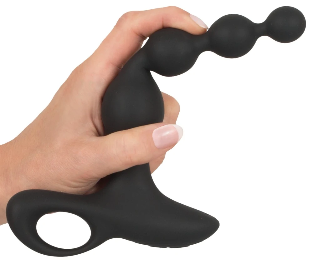 Black Velvets Rechargeable anal beads 20 cm toy