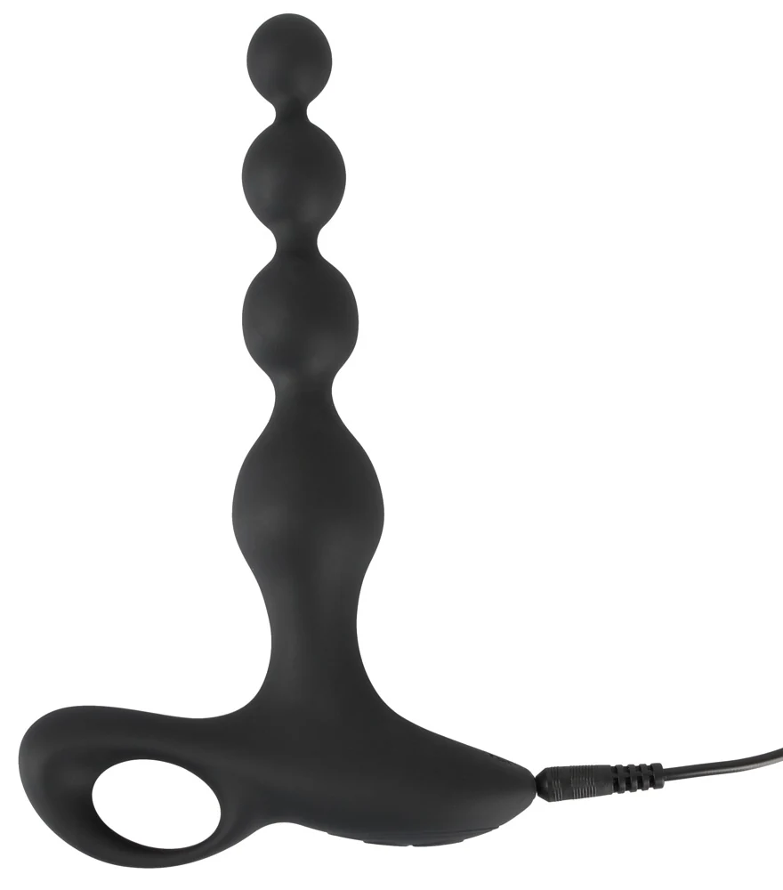Black Velvets Rechargeable anal beads 20 cm toy