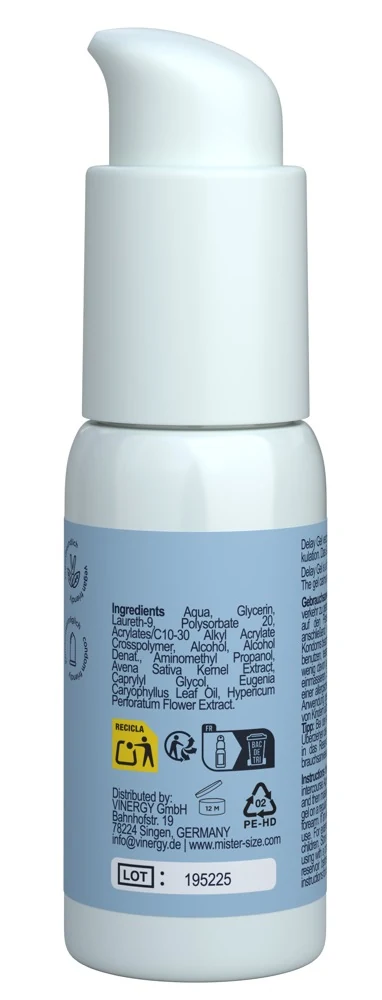 Mister Size Delay Gel stimulierende gele sprays