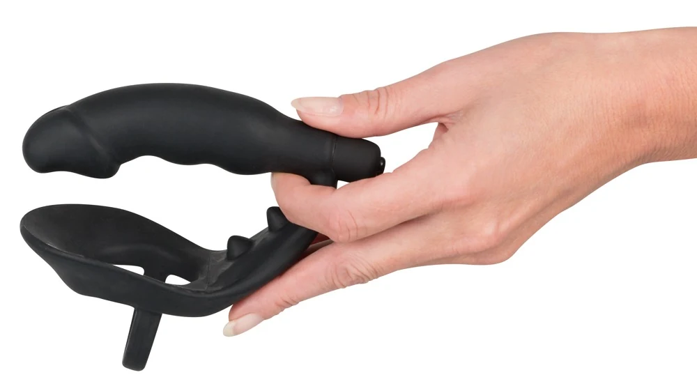 Black Velvets Ring Vibro Plug 11,2 cm anal toy