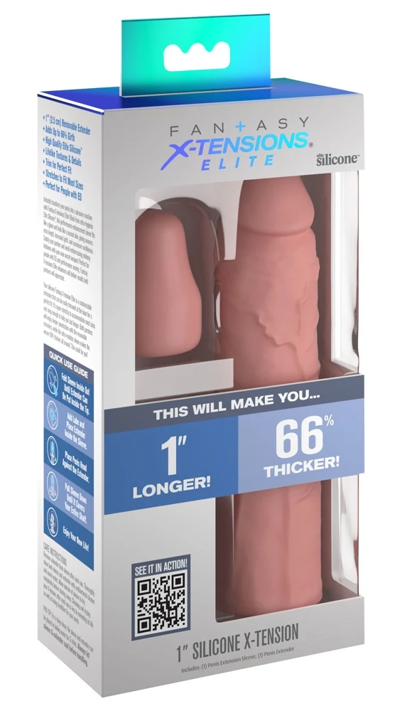 Fantasy X-Tensions Elite 1“ Silicone X-tension penishülle