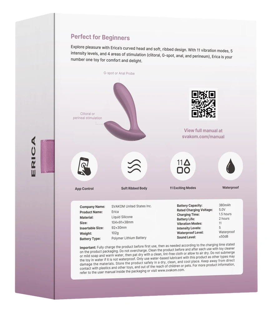 SVAKOM Erica 10,4 cm vibrator