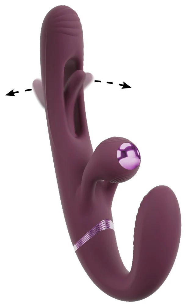 JAVIDA RC Strapless Strap-On With Flicking Tongue 23,5 cm vibrator