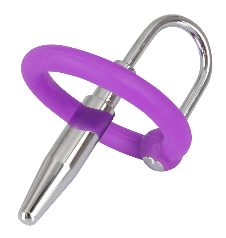 Penisplug with a silicone glans ring harnröhrenstimulation