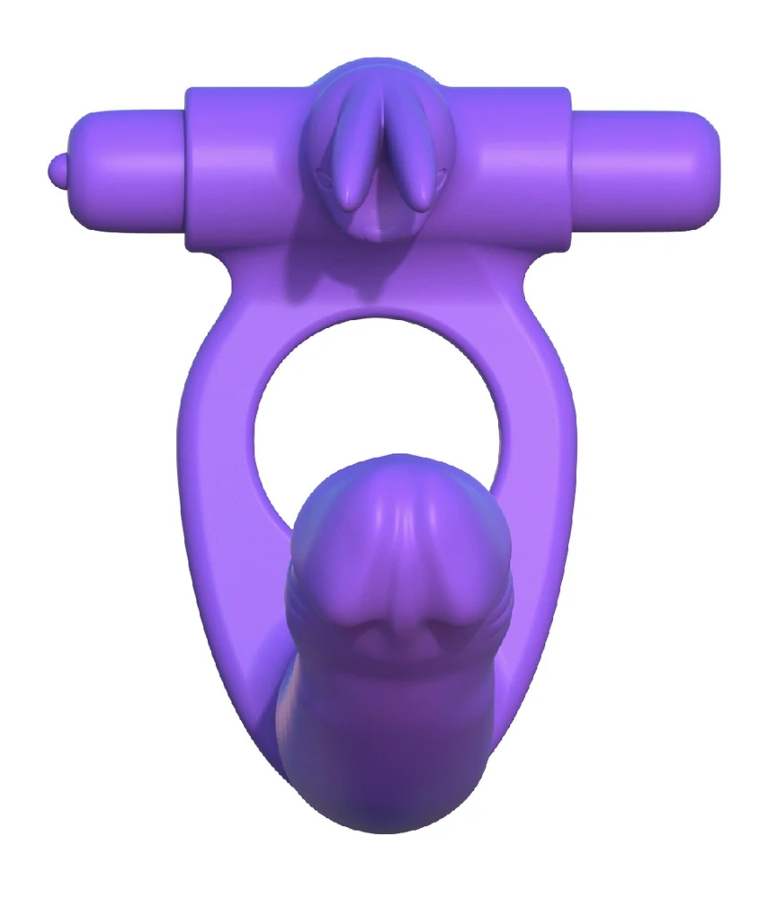 Fantasy C-Ringz Silicone Double Penetrator Rabbit 19,5 cm vibrator