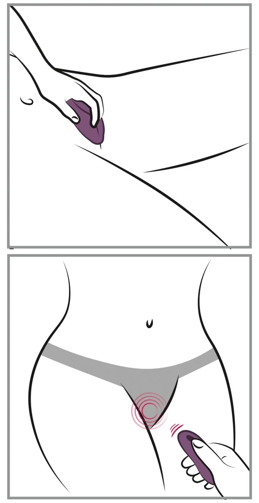 Discreet draagbare slipvibrator met afstandsbediening