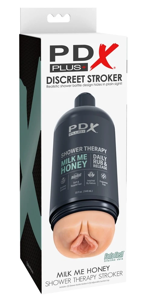 PDX Plus Shower Therapy Milk Me Honey masturbator