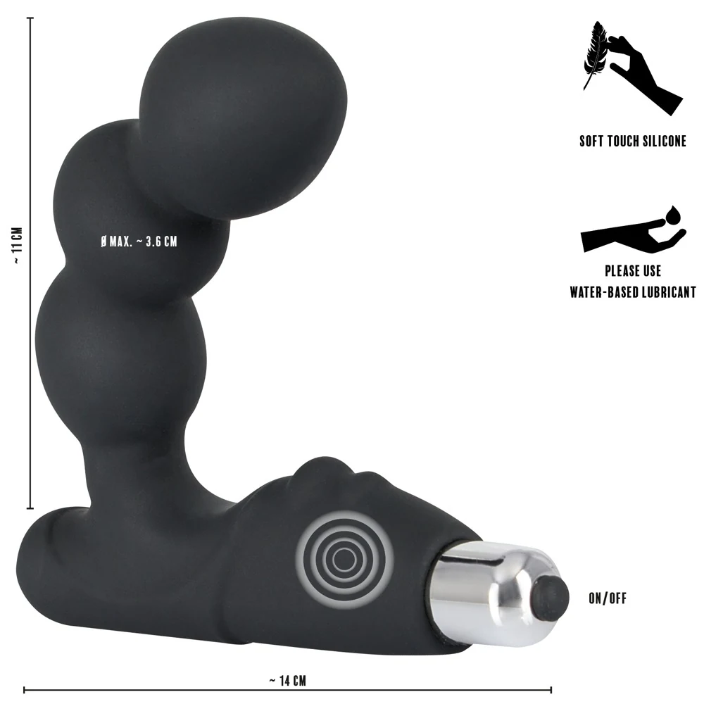 Rebel Bead-Shaped Prostate Stimulator 14 cm anal toy
