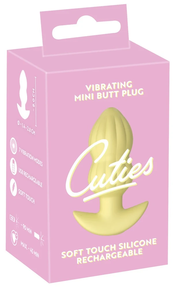 Cuties Vibrating Mini Butt Plug 8 cm anal toy