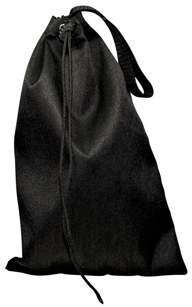 Zwarte opbergtas met riem