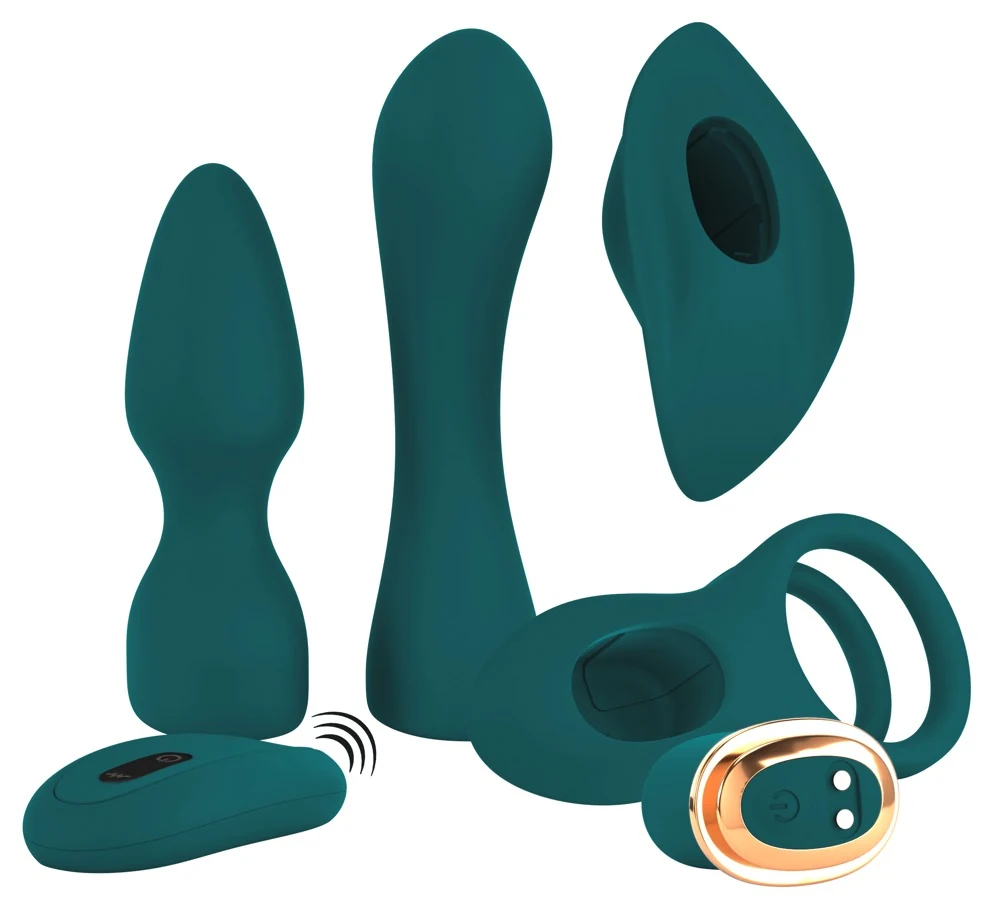 Couples Choice RC Mini Vibrator with 4 Attachments
