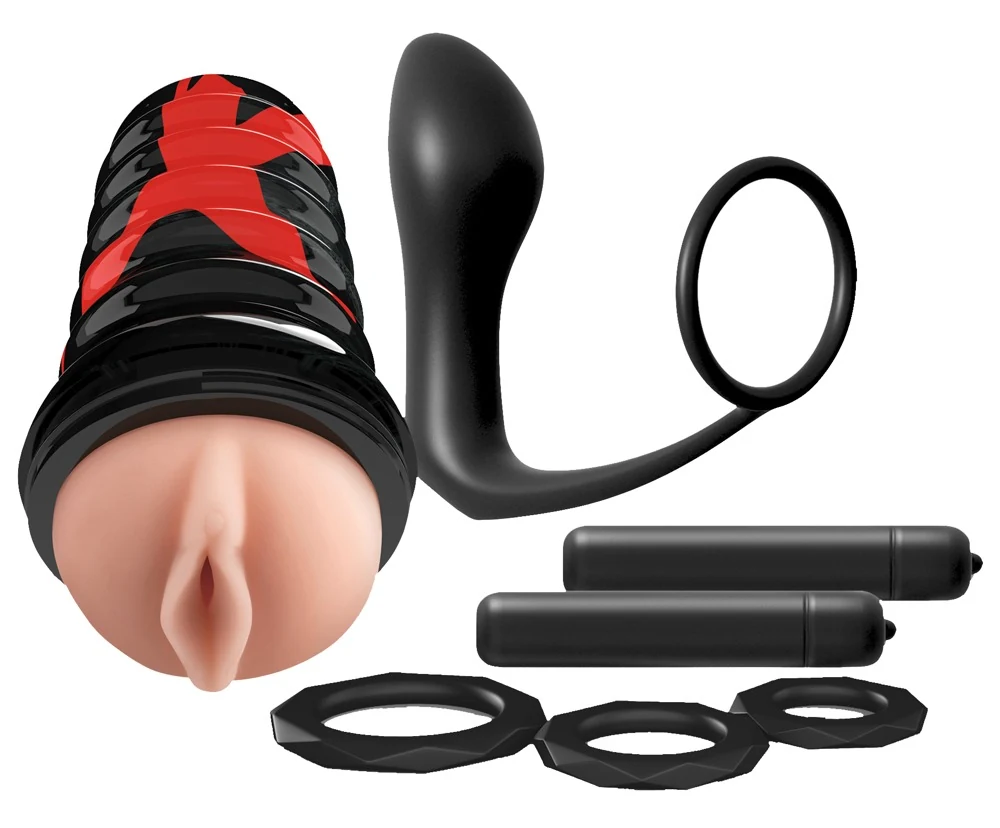PDX Elite Ass-gasm Extreme Vibrating Kit toy-sets