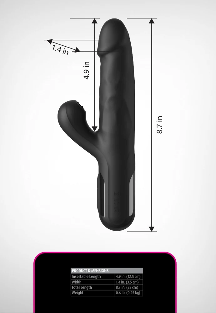 FF Series Sonix Silicone Thruster 22 cm vibrator