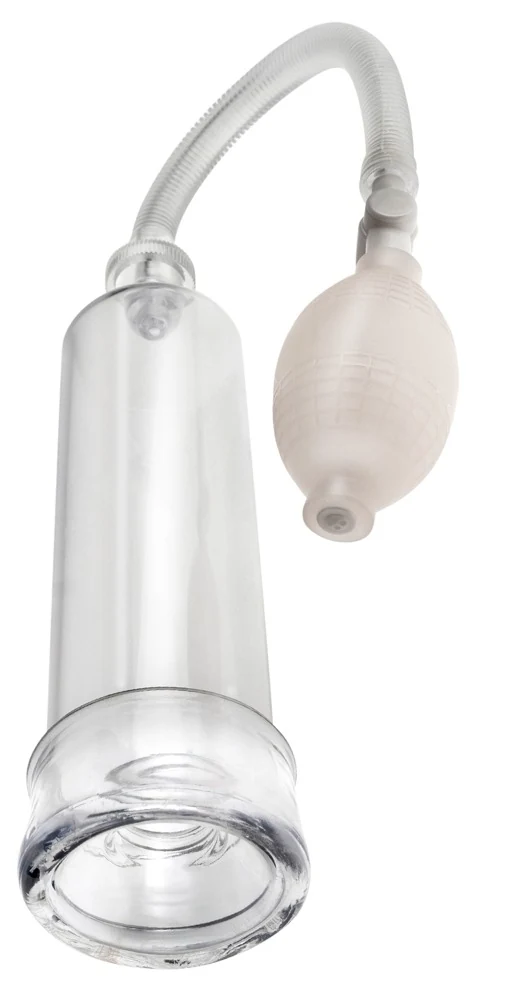 Transparante penispomp met pompbal